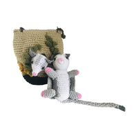 Sugar Glider Pair in Tree Nest Crochet