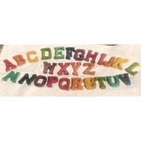 Small Wooden Alphabet Rainbow Colours