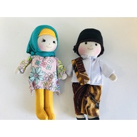 Cultural 16cm Dolls Boy & Girl Set - Muslim