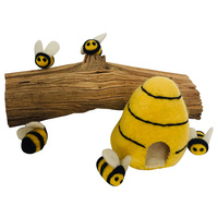 Bees & Beehive Felted Portable Play