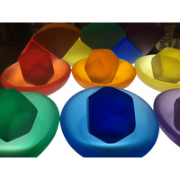 Rainbow Resin Gem Stones 12pcs Portable Play Jar