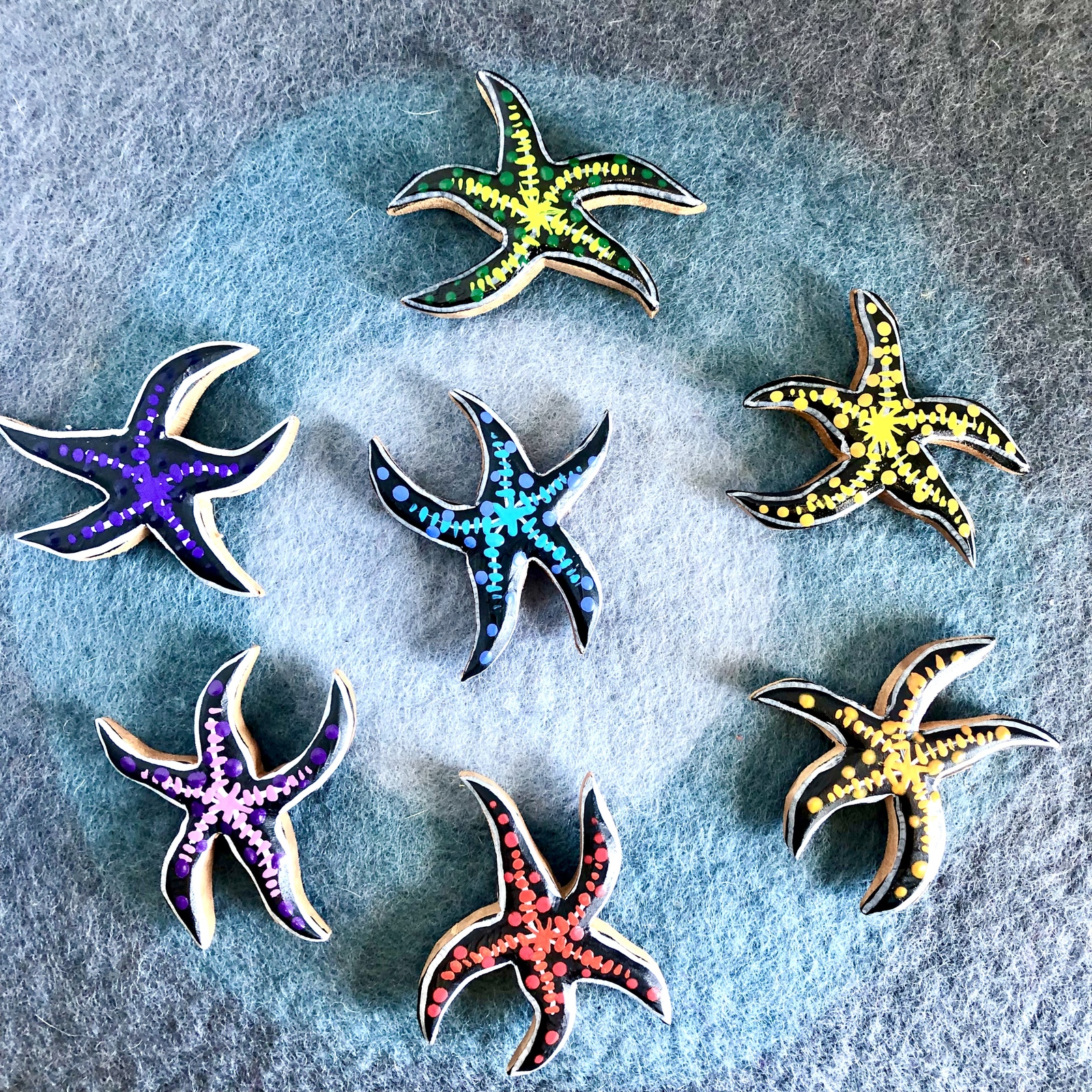 Rainbow Starfish Set 7