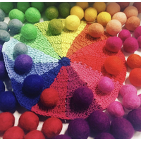 Rainbow sorting mat with Similar Matching Balls Portable Play