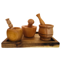Small Hands Trio Mortar & Pestle Set With Tray