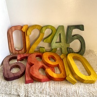 Large Wooden Number Set
