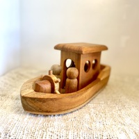 Wooden Peg Doll Boat