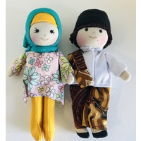 Cultural 16cm Dolls Boy & Girl Set - Muslim