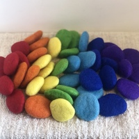 Rainbow Oebble Pebbles 
