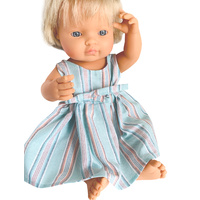 Doll dressed in Pastel Loose Fit Dress w Adjustable Tie