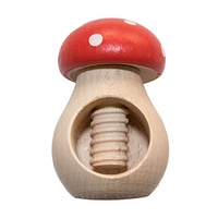 Toadstool Mushroom Chestnut Holder & Nutcracker