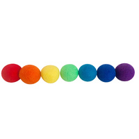 Rainbow 6cm Felt Ball Set Large 