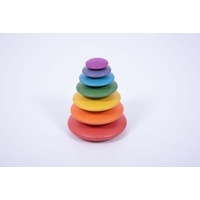 Rainbow Wooden Smartie Buttons Set 7