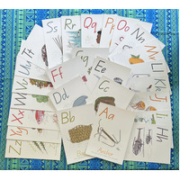 Torres Straight Island A4 Alphabet Cards