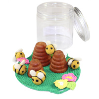 Bees & Beehive Portable Play Jar