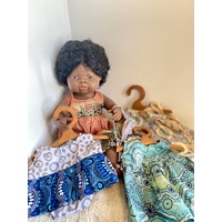 Aboriginal Girl Doll & Clothing Bundle