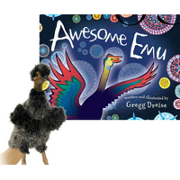 Awesome Emu Book and Puppet Bundle