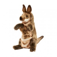 Kangaroo & Joey Puppet 29cm