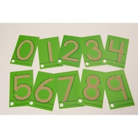 Sandpaper Number Cards
