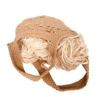 Crochet String Bag - Natural 21cmH