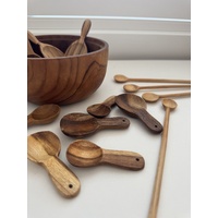  Natural Wooden Spoons And Scoops Set Of 17