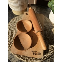 Dough Board & Bowls Set