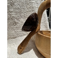 Coconut Shell Round Scoop