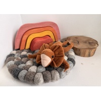 Frilled Neck Lizard Finger Puppet