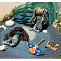 Likanaya Yawkyawk (Mermaid) - Pair Yalke Green