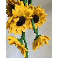 Sunflower Felt Garland