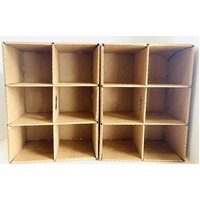 Cardboard Compartment Boxes Set of 2