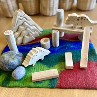 Wooden Dinosaur Playscape