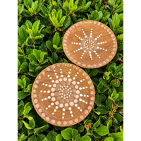 Noongar Plate 12cm Handpainted by Simone Hills
