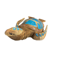 Mib’ri – XL Hand Carved Wooden Turtle by Sharyn Malone
