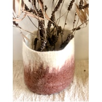 Felt Pot Plant - Terracotta