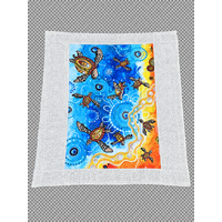 Grow Big Loggerhead Turtle – Quilted Blanket by Chern'ee Sutton