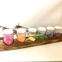 Powder Paint Rainbow set and Jars for Branch Holder