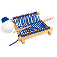 Weaving Frame With Tricot In Cloth Bag Frame 29 X 28cm