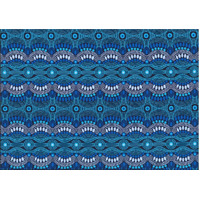 Desert Flora Blue Overalls