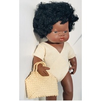 Awe & Wonder Knitted White Wrap Romper 28-32 cm doll 