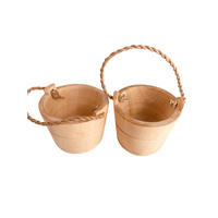 Bucket Wood Mini Pair