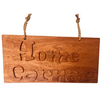 Home Corner Hand-carved Sign Small