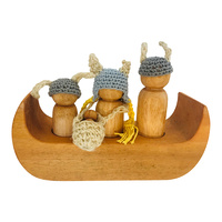 Viking Family & Boat Playset