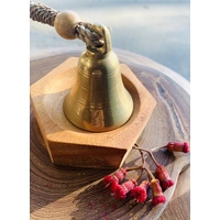 Small Bell Brass With Bead