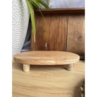 Oval Wooden Board With Legs