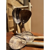 Coconut shell scoops set of 4