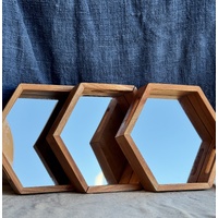 SECONDS Hexagon Mirror Tray