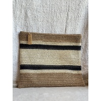 Woven Coastal Stripe Clutch