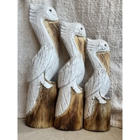 Wooden Pelicans
