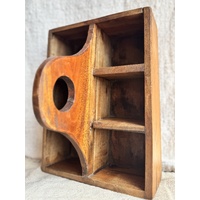 Wooden Sorting and Organizing Tray With Handle