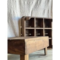 9-Holder Wooden Crate